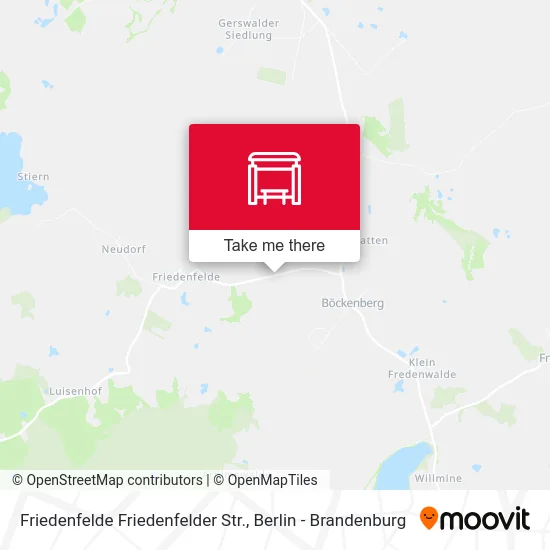 Friedenfelde Friedenfelder Str. map