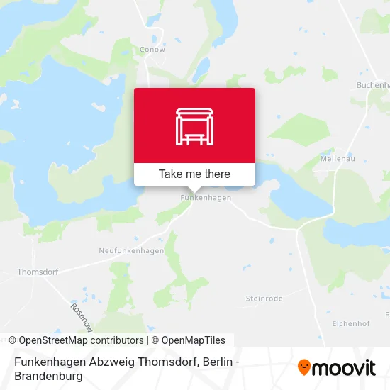 Карта Funkenhagen Abzweig Thomsdorf