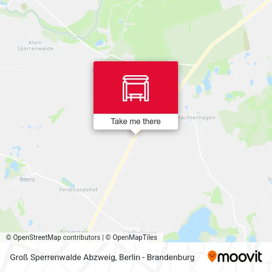 Карта Groß Sperrenwalde Abzweig