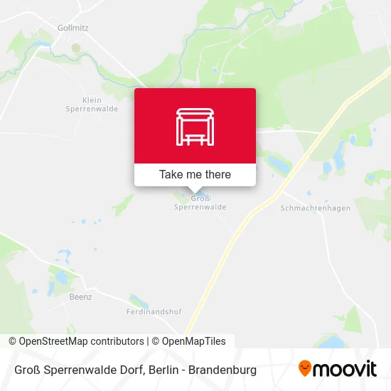 Groß Sperrenwalde Dorf map