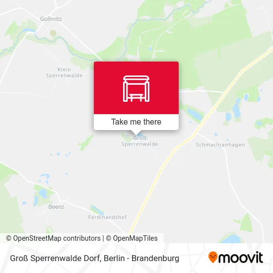 Groß Sperrenwalde Dorf map