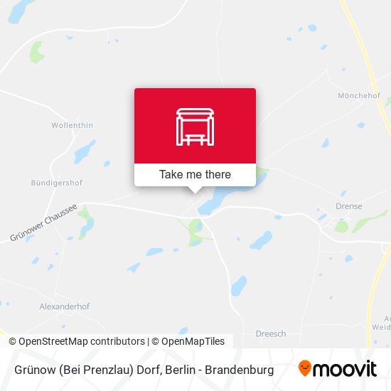 Grünow (Bei Prenzlau) Dorf map