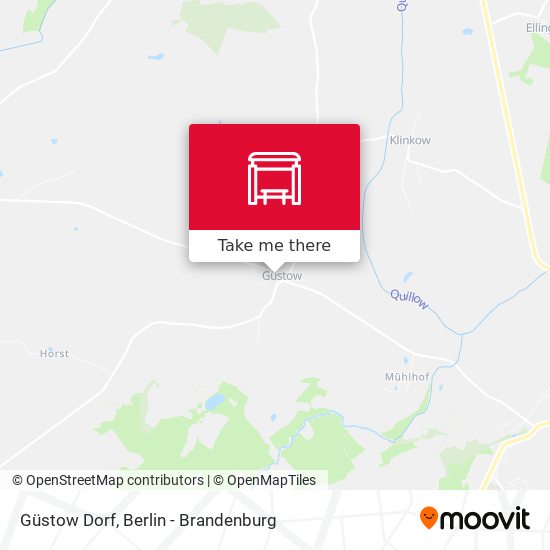 Güstow Dorf map