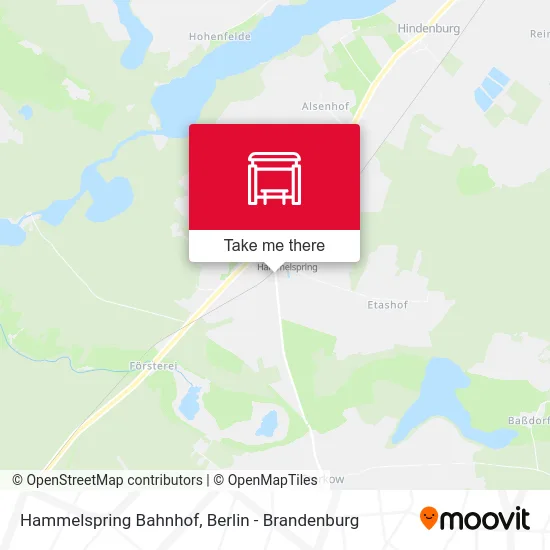 Hammelspring Bahnhof map