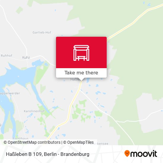 Haßleben B 109 map
