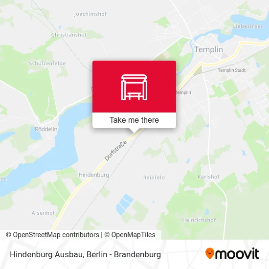 Hindenburg Ausbau map