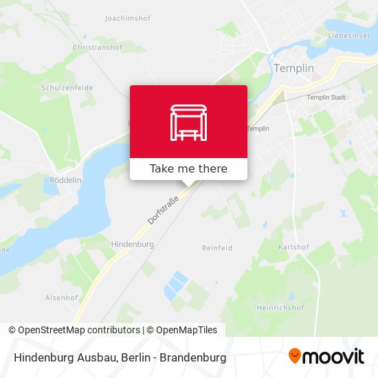 Hindenburg Ausbau map