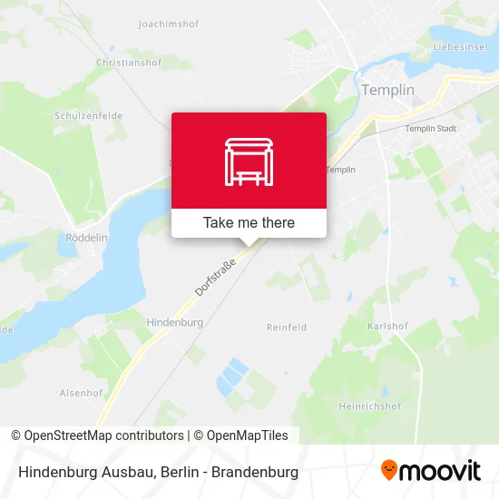 Hindenburg Ausbau map