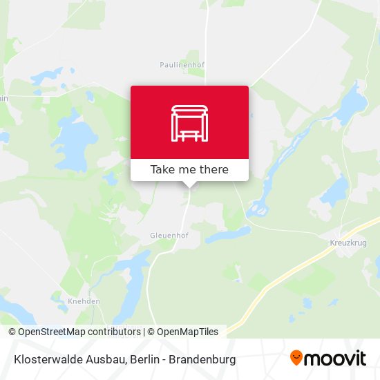 Klosterwalde Ausbau map