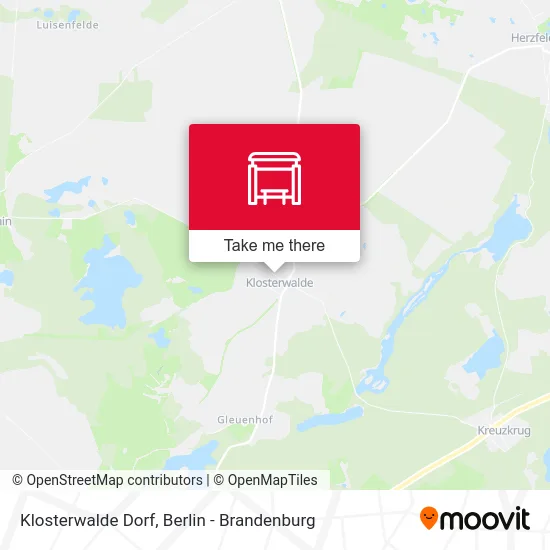 Klosterwalde Dorf map