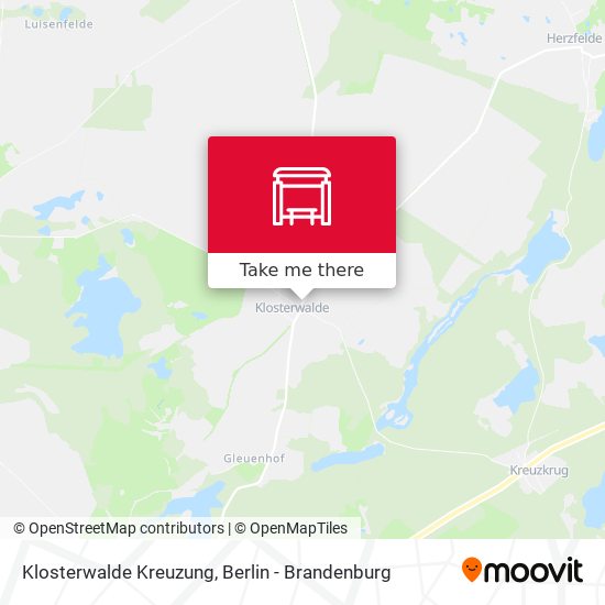 Klosterwalde Kreuzung map