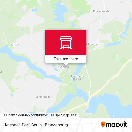 Knehden Dorf map