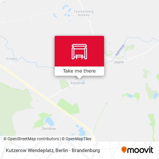 Kutzerow Wendeplatz map