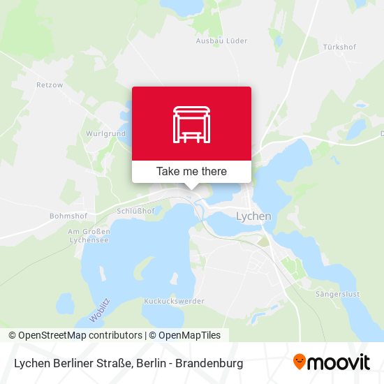 Lychen Berliner Straße map