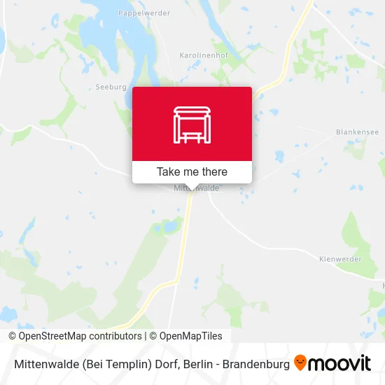 Mittenwalde (Bei Templin) Dorf map