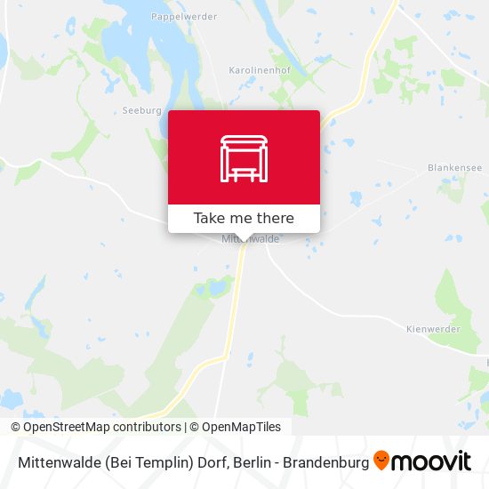Mittenwalde (Bei Templin) Dorf map