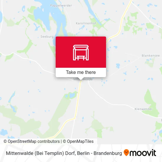 Mittenwalde (Bei Templin) Dorf map