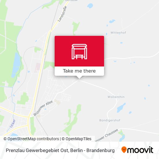 Prenzlau Gewerbegebiet Ost map