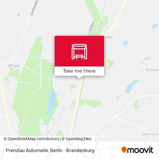 Prenzlau Automeile map
