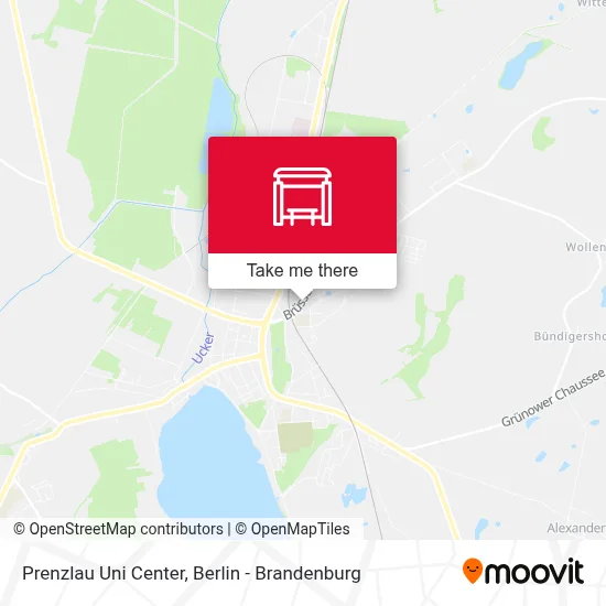 Prenzlau Uni Center map