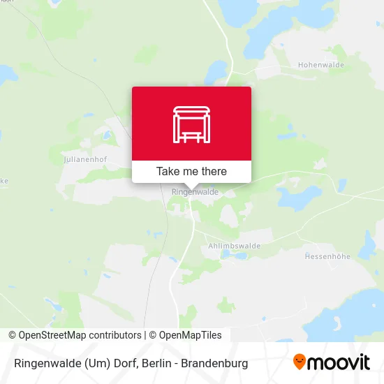 Ringenwalde (Um) Dorf map