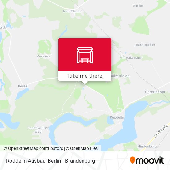 Röddelin Ausbau map
