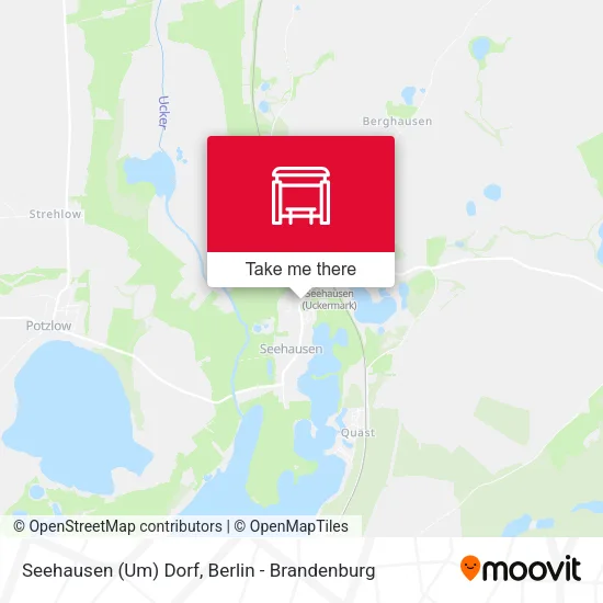 Карта Seehausen (Um) Dorf