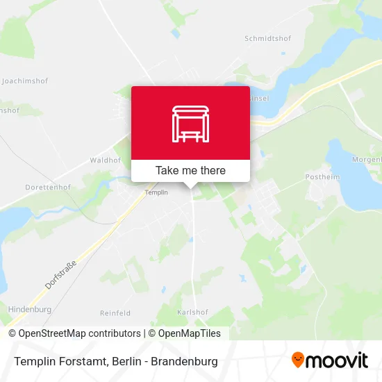 Карта Templin Forstamt