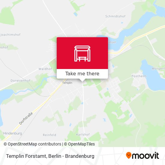 Templin Forstamt map