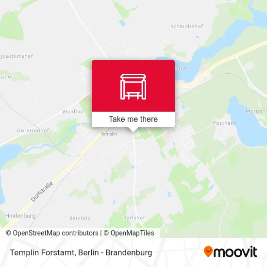 Templin Forstamt map