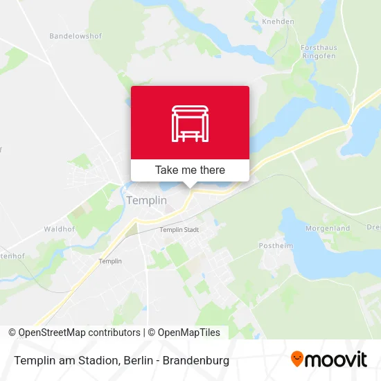 Карта Templin am Stadion