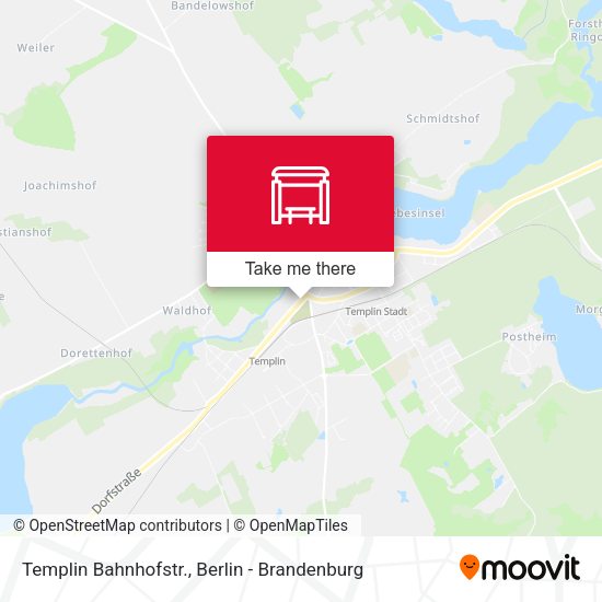 Карта Templin Bahnhofstr.