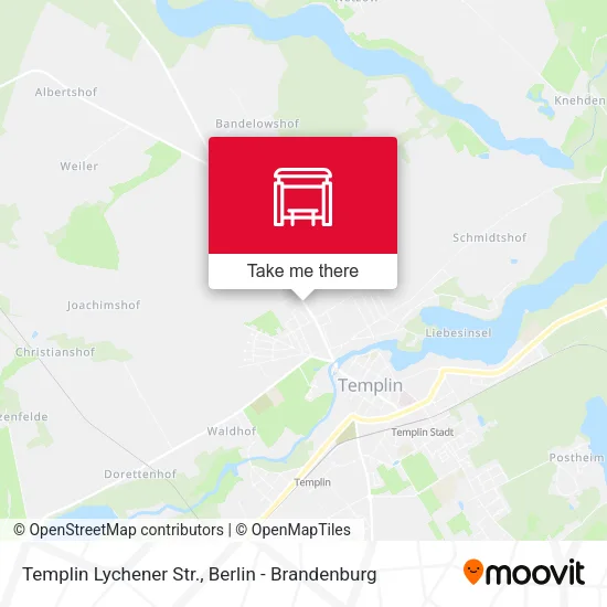 Карта Templin Lychener Str.