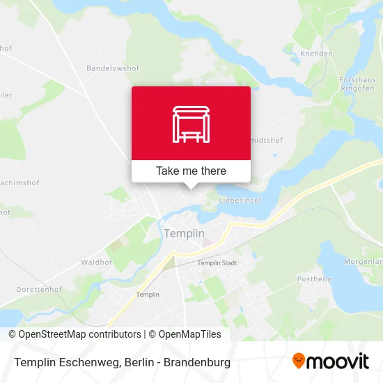 Templin Eschenweg map