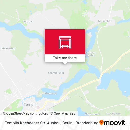 Templin Knehdener Str. Ausbau map