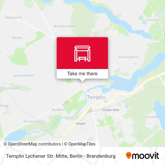 Карта Templin Lychener Str. Mitte