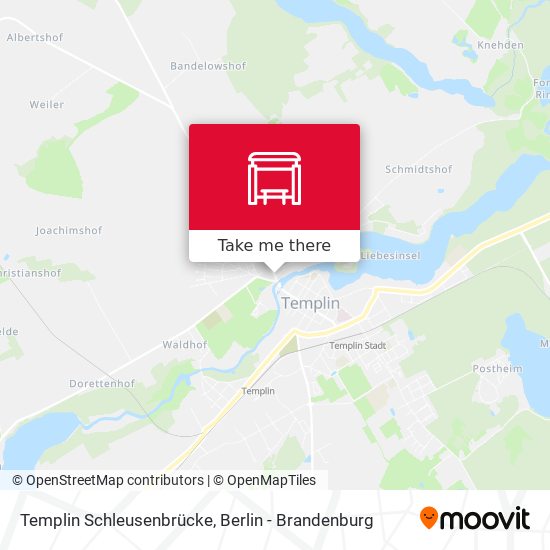 Templin Schleusenbrücke map