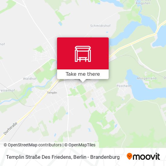 Templin Straße Des Friedens map