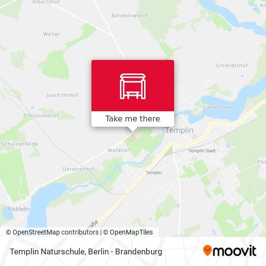 Templin Naturschule map