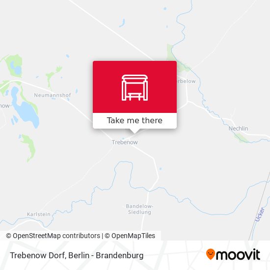 Trebenow Dorf map