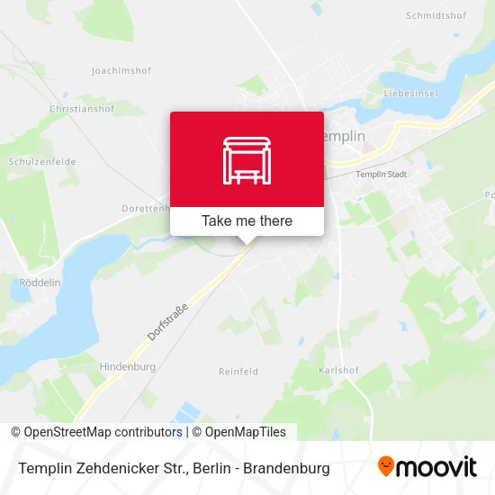 Карта Templin Zehdenicker Str.