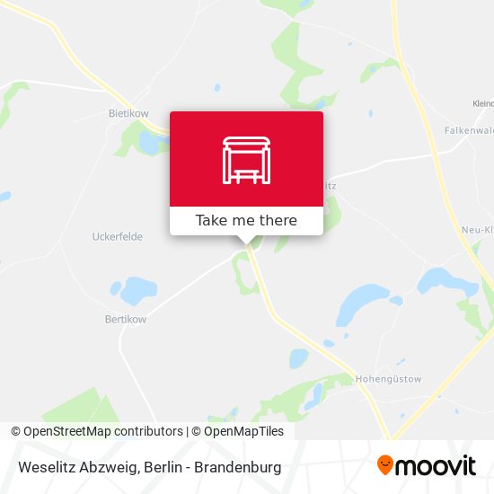 Weselitz Abzweig map