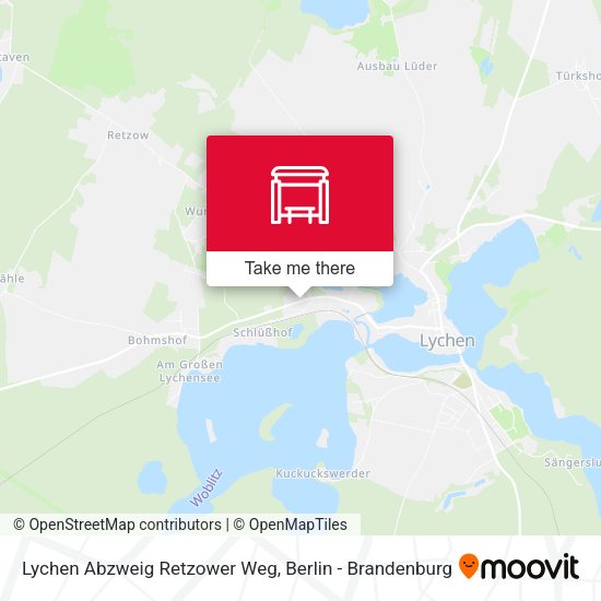 Карта Lychen Abzweig Retzower Weg