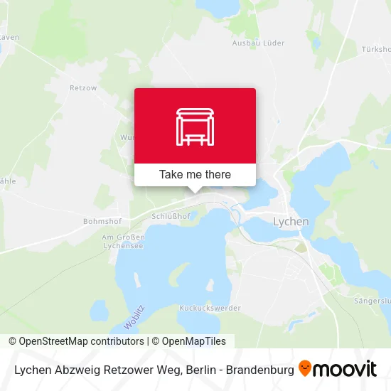 Карта Lychen Abzweig Retzower Weg