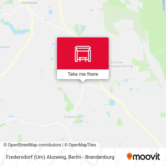 Карта Fredersdorf (Um) Abzweig