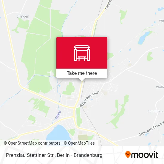 Prenzlau Stettiner Str. map