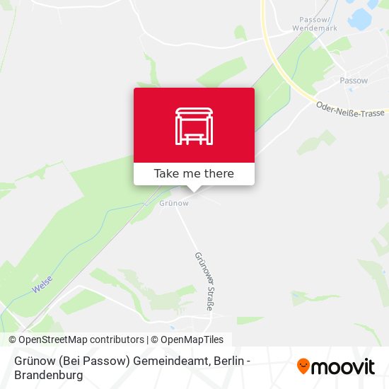 Grünow (Bei Passow) Gemeindeamt map