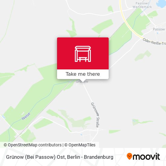 Grünow (Bei Passow) Ost map