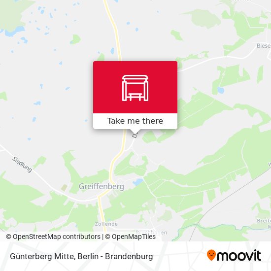 Günterberg Mitte map