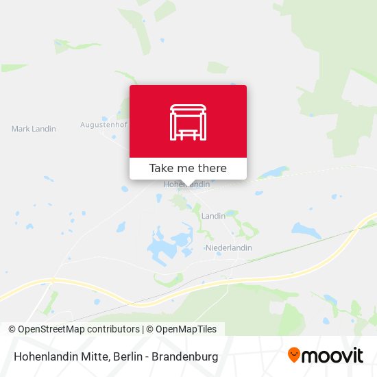 Hohenlandin Mitte map